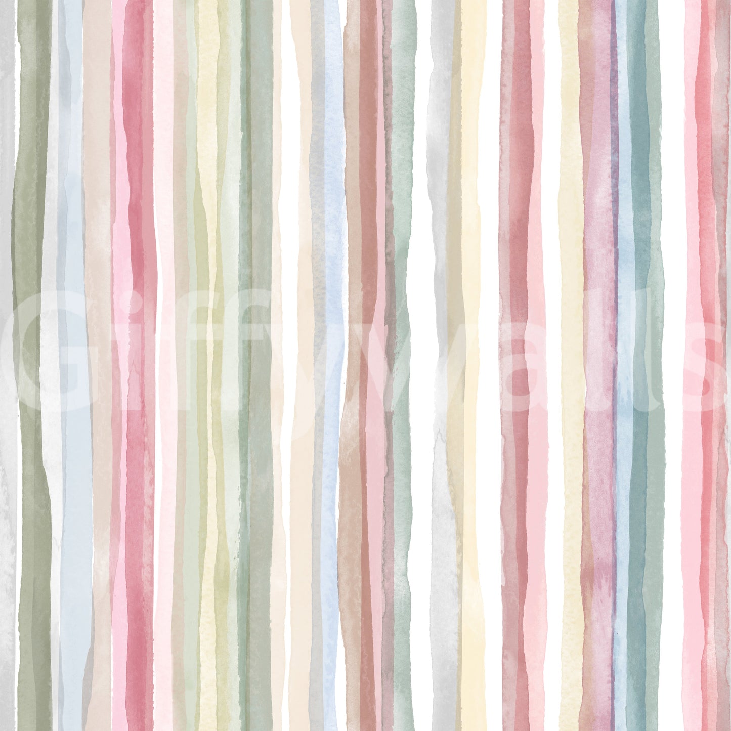Watercolor Serenity Stripes Pastel Wallpaper⁠