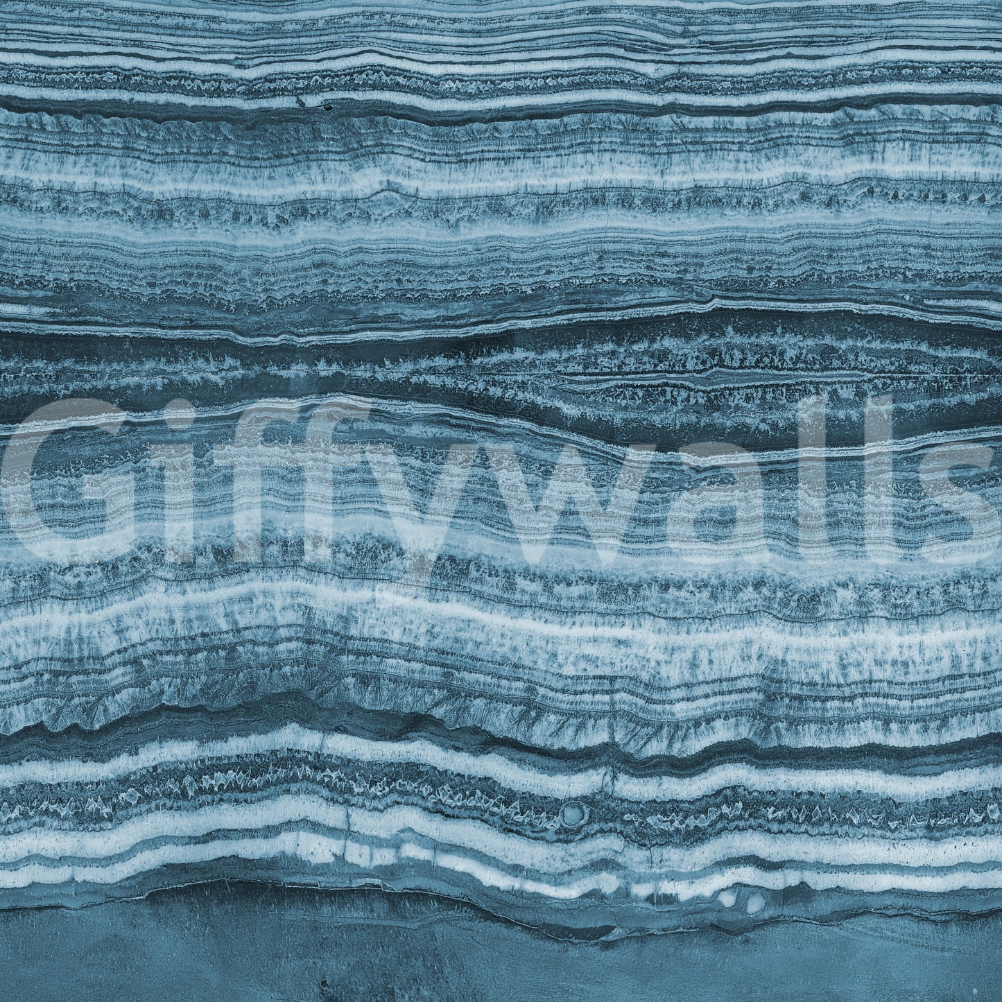 Deep Azure Strata Wall Mural