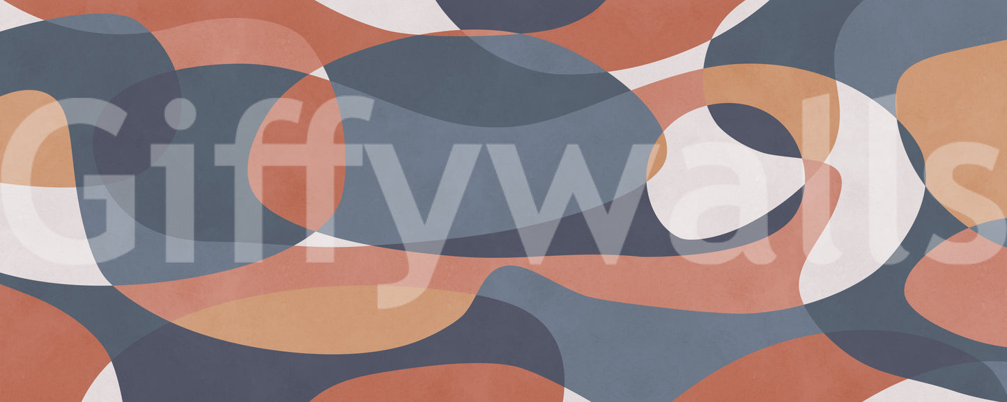 Modernist Earthy Geometry design with layered blocks and warm organic depth