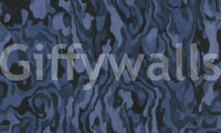Slate highlights weave between deeper pockets on the Ettore Veins wall mural.