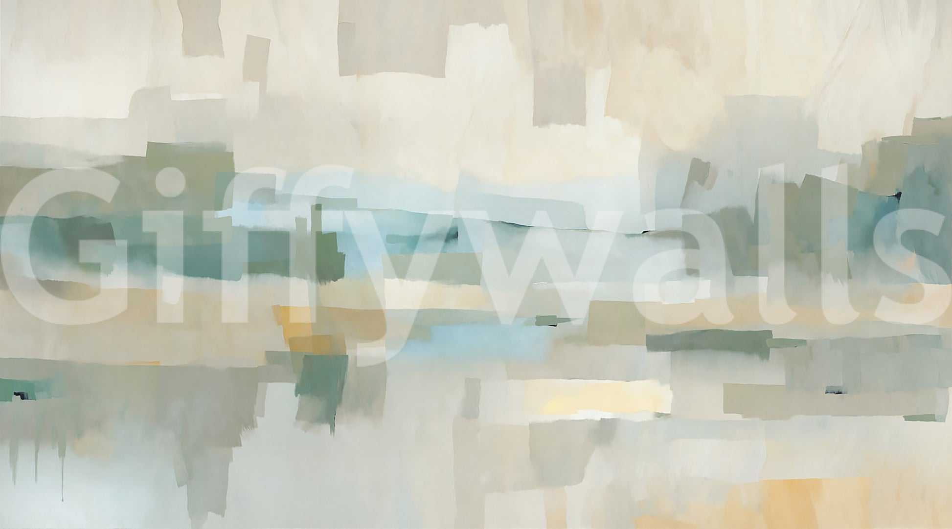 Pale yellow slivers glow low in the Velvet Dusk wall mural composition