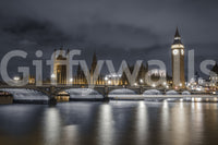 London skyline wall mural with reflections and landmark views