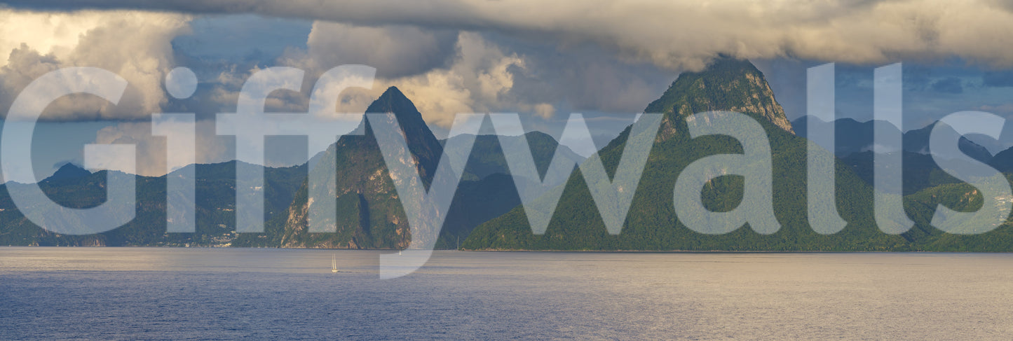 Caribbean Majesty: Pitons Serenity Wall Mural