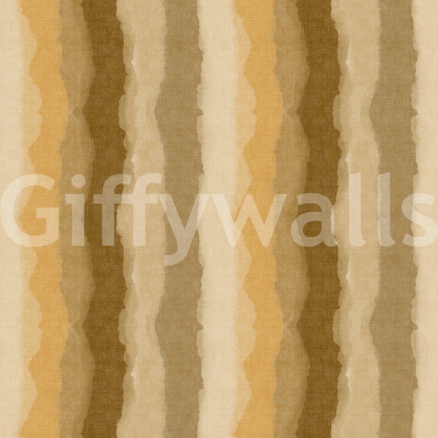 Warm neutral wallpaper with watercolor stripe detailing
