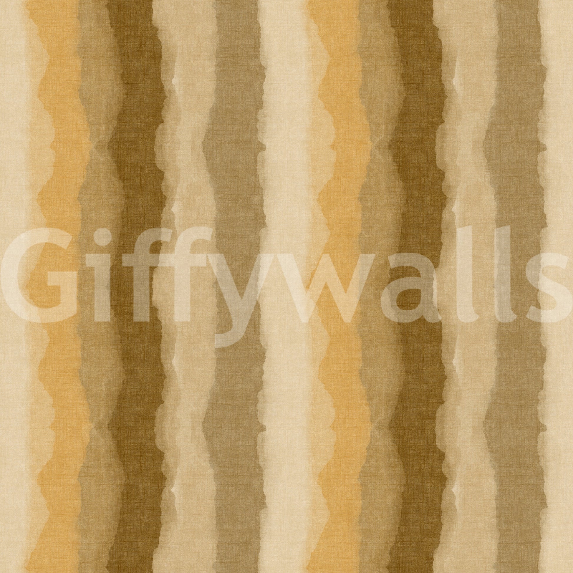 Warm neutral wallpaper with watercolor stripe detailing
