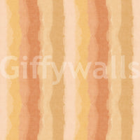 Watercolor wallpaper featuring warm sunny stripe details
