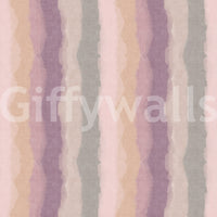 Warm pastel wallpaper featuring sunrise coloured stripes
