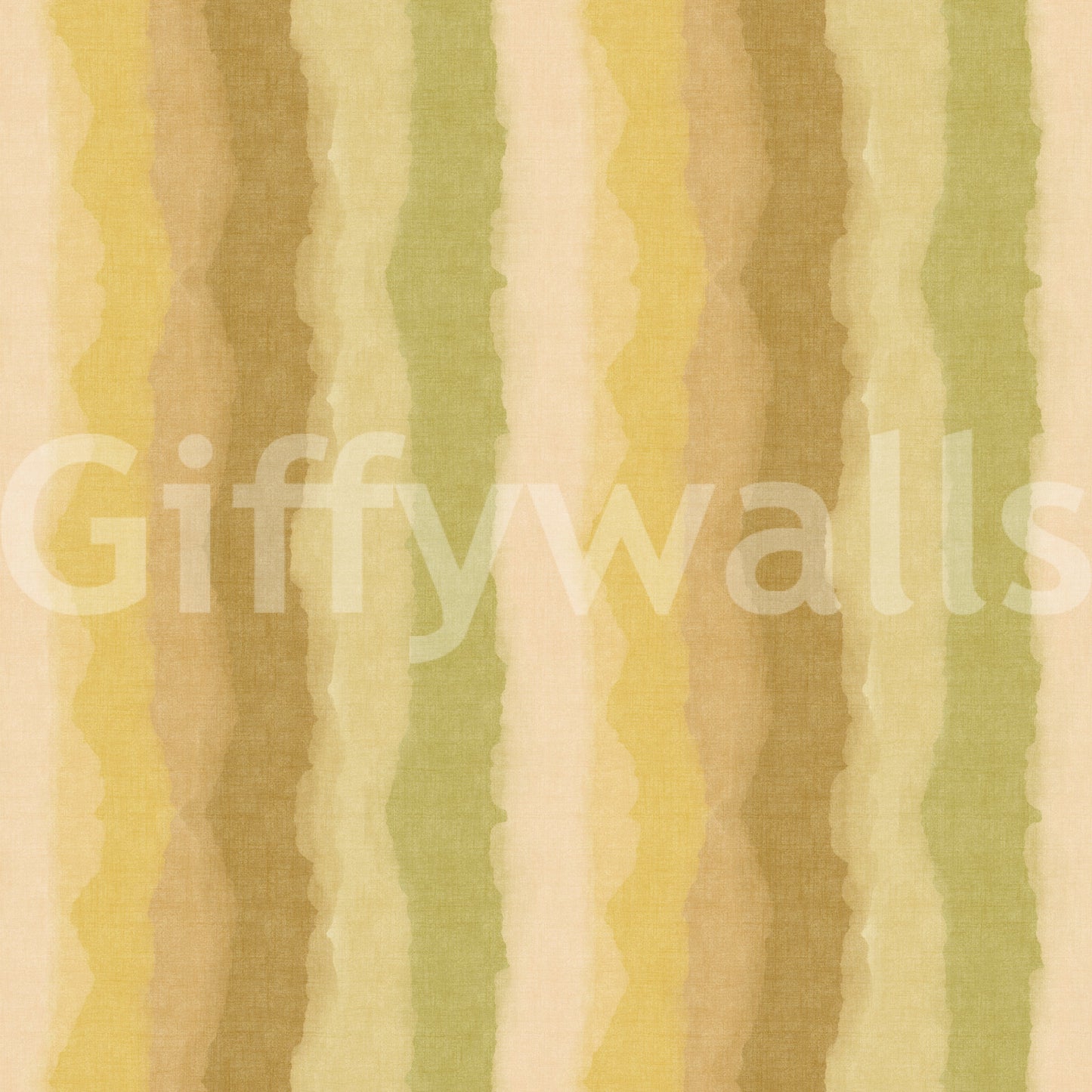 Relax Greenery Painted Stripes Wall Mural