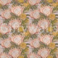 King Protea and Pincushion Botanical Wallpaper