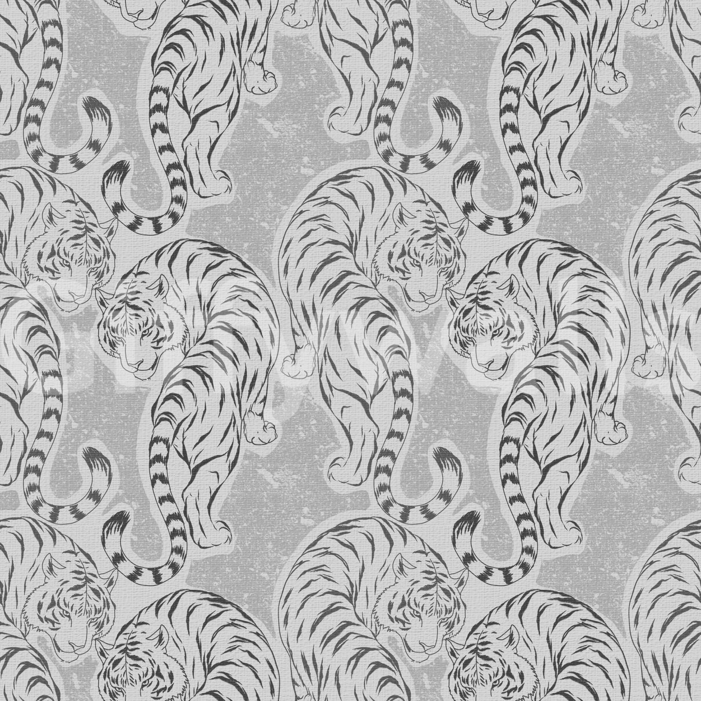 Vintage Monochrome Tiger Wallpaper Wallpaper⁠