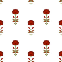 Red Mughal Blossom Wallpaper Wallpaper⁠