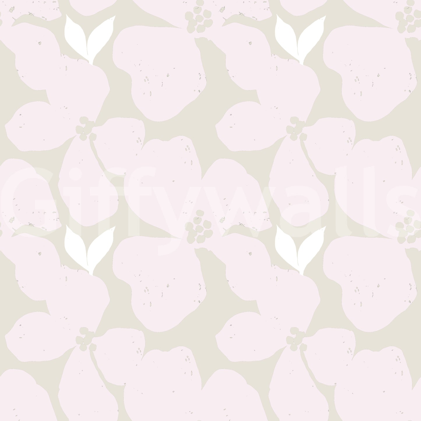 Serene Blush Blossom Floral Wallpaper Wallpaper⁠