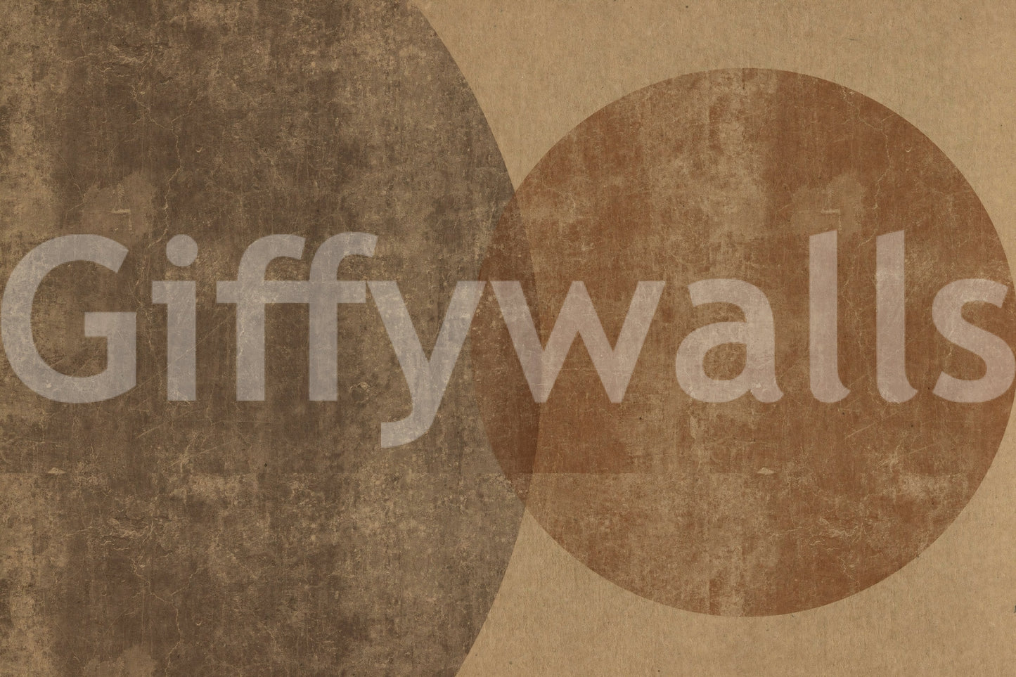 Earthy Geometrics Textured Circles Wall Mural Wall Mural