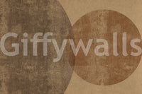 Earthy Geometrics Textured Circles Wall Mural Wall Mural