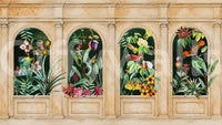 Classical Archways Exotic Botanical Wall Mural Wall Mural