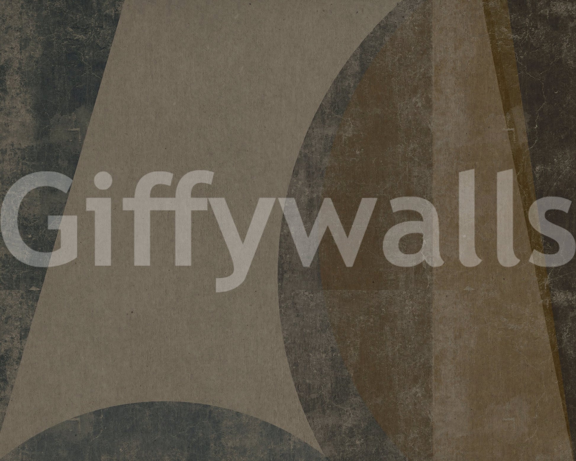 Matte arcs wall mural mixing brown, taupe, and charcoal, GD10816

