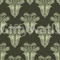 Vintage Art Deco Palm Damask Wallpaper Wallpaper⁠