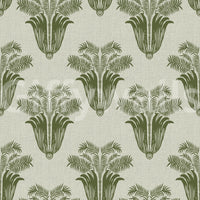 Mediterranean Sage Palm Leaf Wallpaper Wallpaper⁠