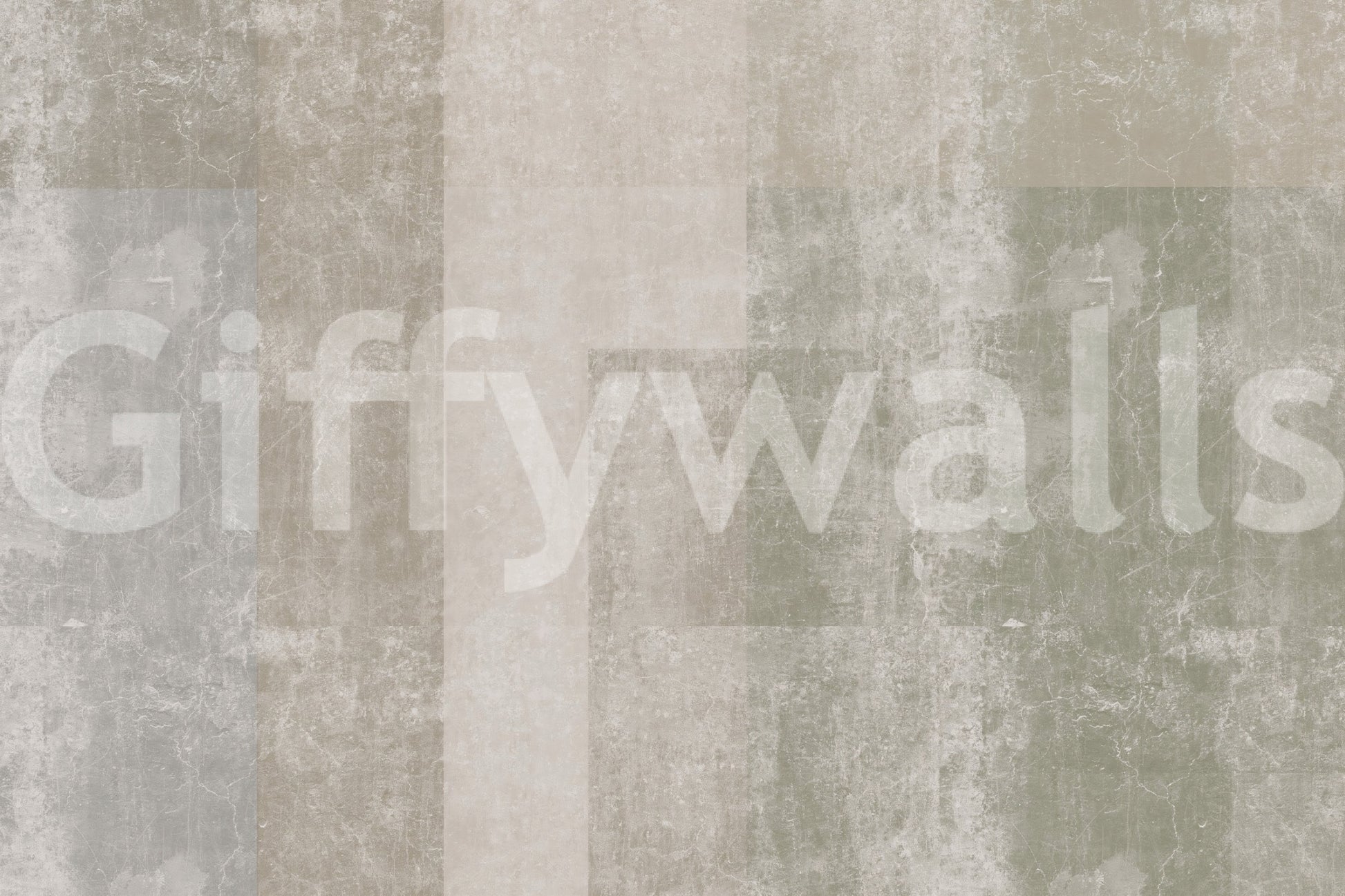 Pale sage meets warm taupe in the concrete panels wall mural GD10863
