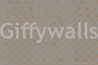 Taupe Interlocking Rings Geometric Wallpaper Wall Mural