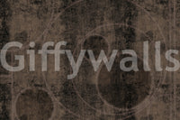 Distressed Charcoal and Sepia Stone Mural Wall Mural