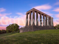 Sunset Over Calton Hill Colonnade Wall Mural