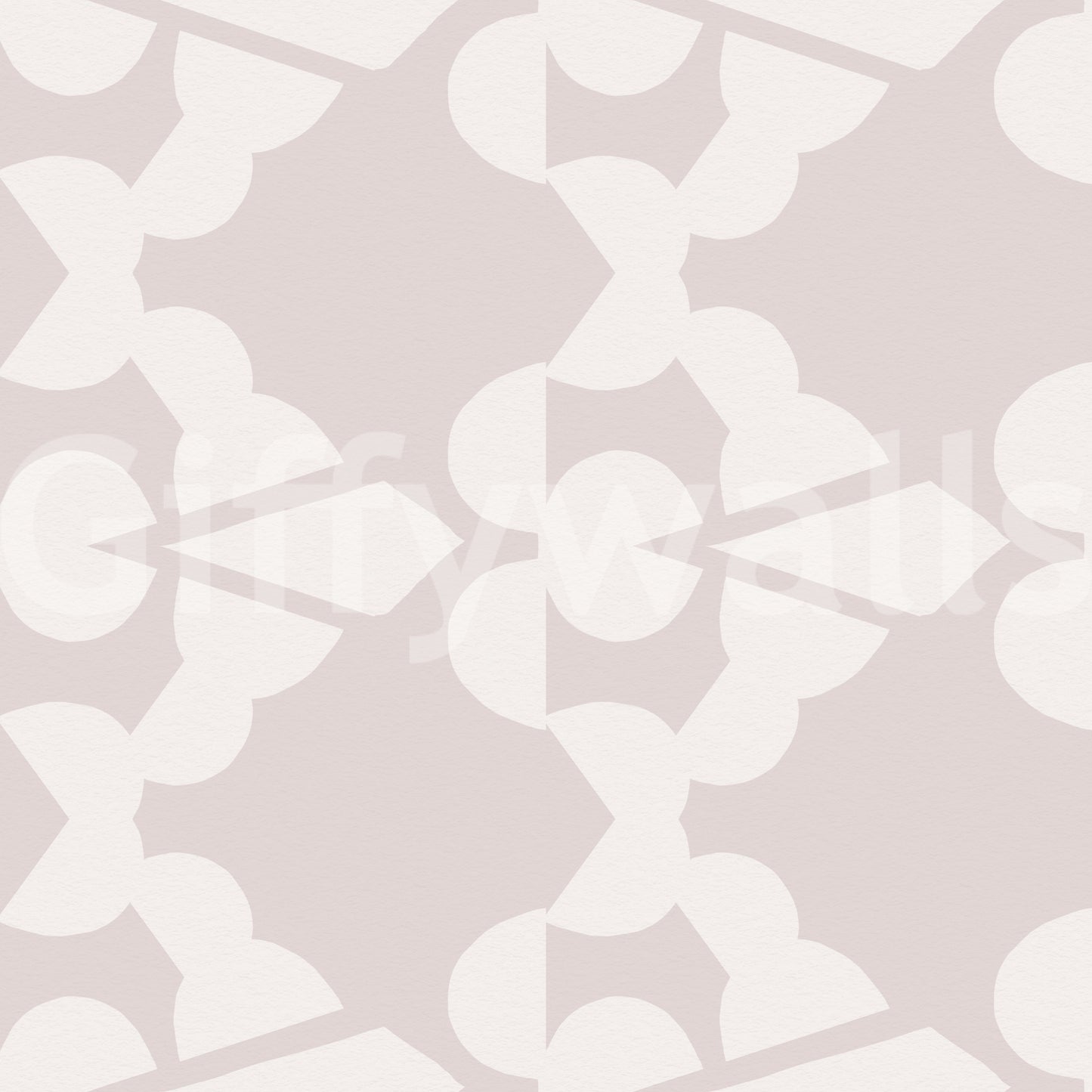 Abstract Organic Geometry in Warm Alabaster Wallpaper⁠