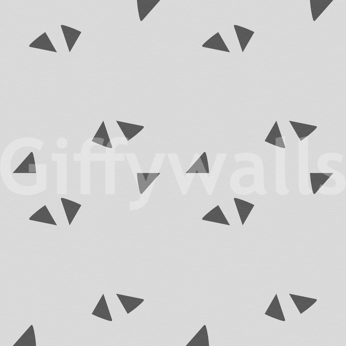 Nordic Charcoal Triangle Geometric Wallpaper⁠