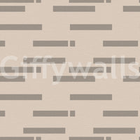 Minimalist Linear Rhythm in Taupe and Slate Wallpaper⁠