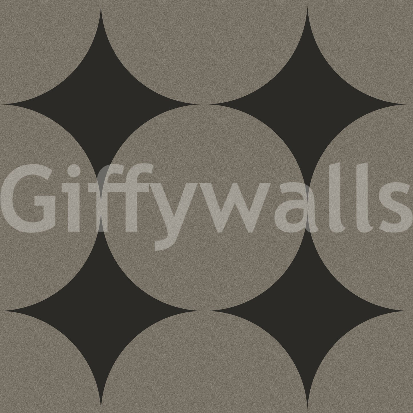 Symmetric Mid-Century Arcs and Stars Wallpaper⁠