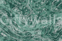 Fluid Earthy Sage and Forest Waves Wall Mural