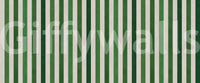 Emerald and Cream Vertical Stripes Wall Mural