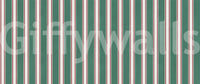 Classic Emerald Stripe Pattern Wall Mural