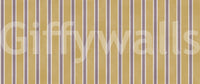 Padrão listrado vertical em ocre dourado Wall Mural