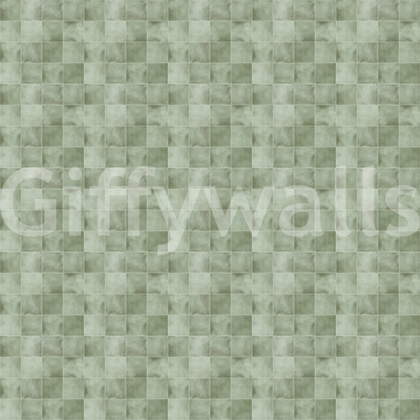 Zellige Style Tiles -  Celadon Wallpaper⁠