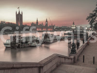 London River Sunset View Wall Mural