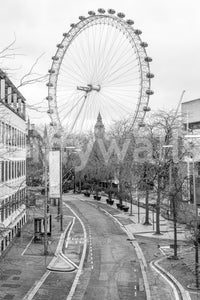 Monochrome London Landmark Skyline Wall Mural