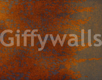 Burnished Amber Leaf Pattern Wall Mural