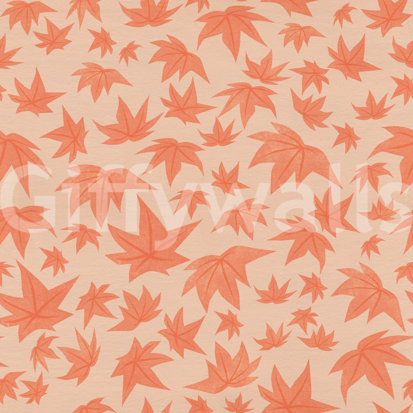 Japanese Maple Leaves - Soft Corals Wallpaper⁠