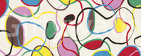 Playful Scribble and Shape Pattern Wall Mural