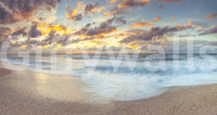 Sunset Shoreline Reflection Wall Mural