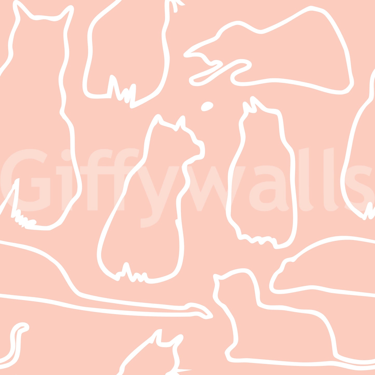 Munki and the Spot - Blush Pink Wallpaper⁠