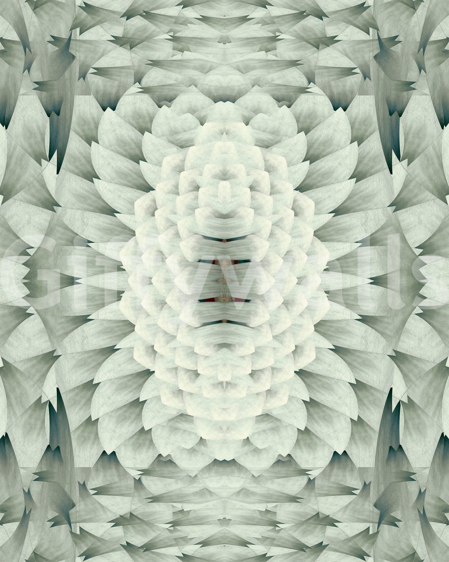Sculptural Geometric Floral Wallpaper - GARDENIA DESIGN Wallpaper⁠