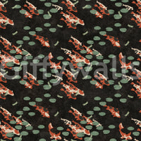 Koi Pond with Dragonflies Wall Mural