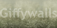Jungle Mists - Olive Wall Mural
