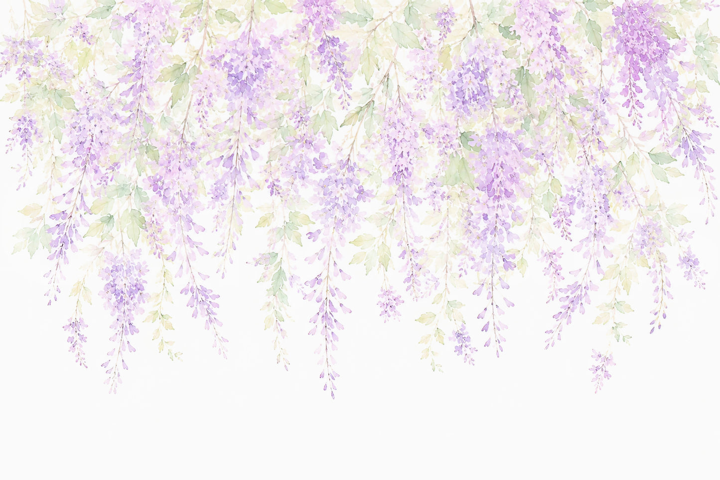 Spring Wisteria Canopy Wall Mural