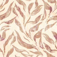 Abstract Painted Leaf Swirls Wallpaper⁠