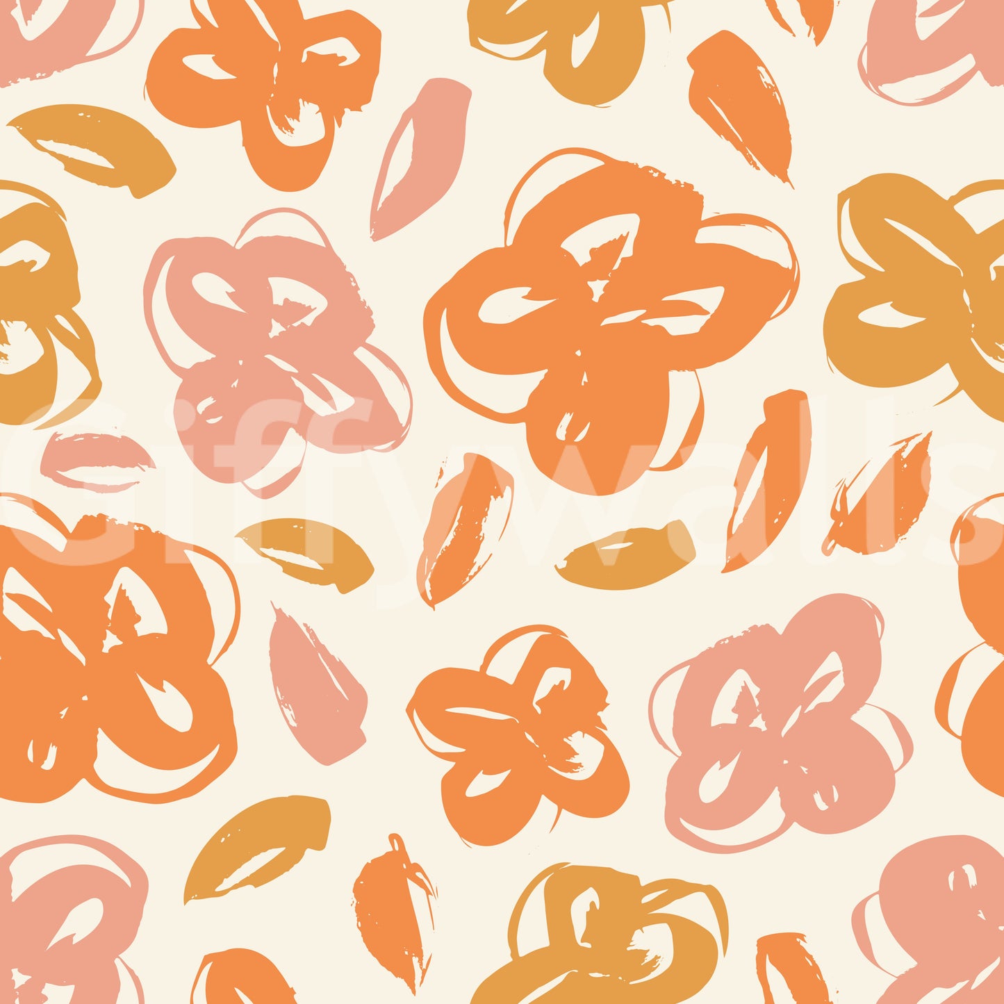 Sun-Kissed Botanical Bloom Wallpaper⁠