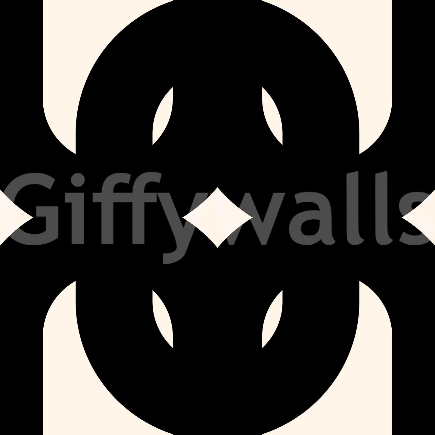 Graphic Modern Interlocking Pattern Wallpaper⁠