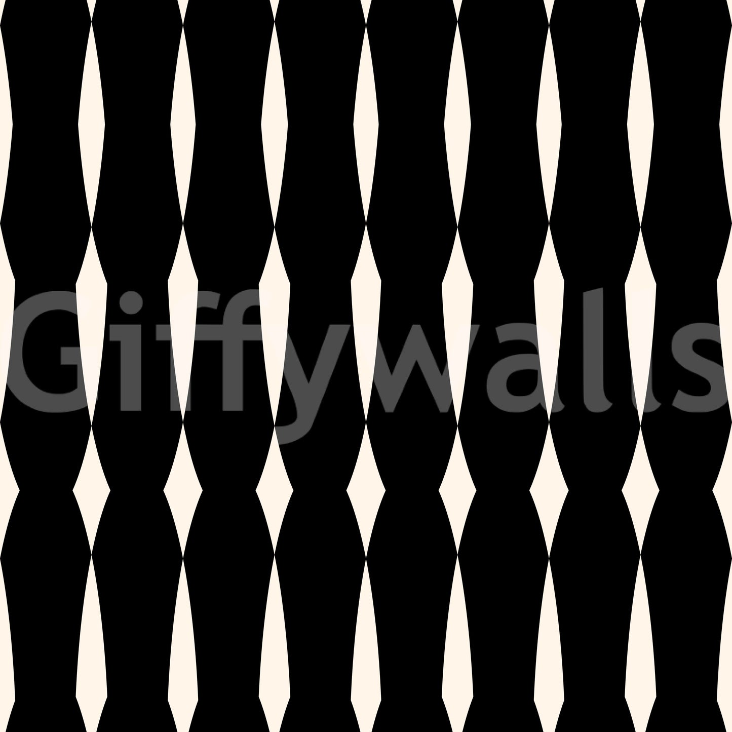 Monochromatic Geometric Column Pattern Wallpaper⁠